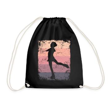 Patinage artistique Patinage artistique Patinage sur glace - Sac de sport léger - noir - Devant