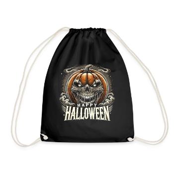 Sinister Pumpkin - Happy Halloween - Turnbeutel - Schwarz - Vorne