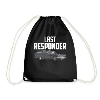 Last Responder Bestattung Begräbnis Lustige Einbalsamierung - Turnbeutel - Schwarz - Vorne