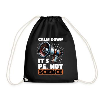 Instructeur d’éducation physique Calm Down C’est l’éducation physique - Sac de sport léger - noir - Devant