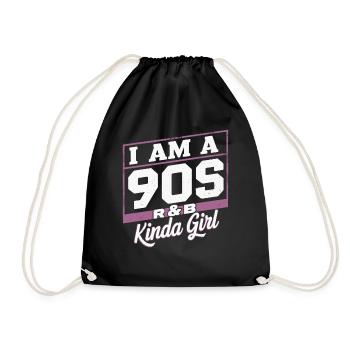 I'm a 90s R&B Kinda Girl - Drawstring Bag - black - Front