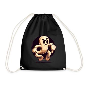 Cool Ghost Gives Thumbs Down Halloween Party - Drawstring Bag - black - Front