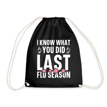 Epidemiology Scientist Epidemiologist Medicine - Drawstring Bag - black - Front