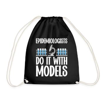 Epidemiology Scientist Epidemiologist Medicine - Drawstring Bag - black - Front