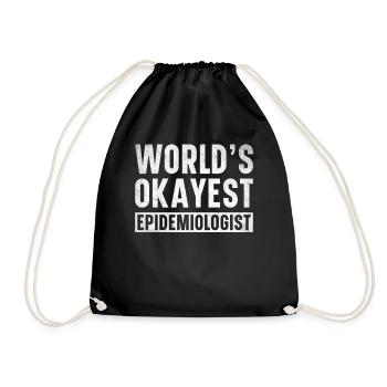 Epidemiology Scientist Epidemiologist Medicine - Drawstring Bag - black - Front