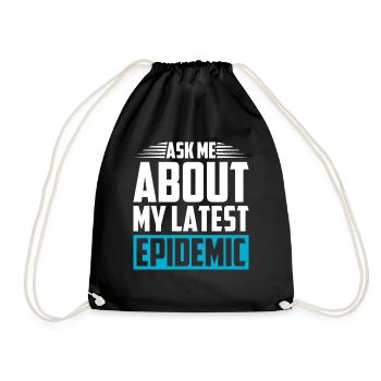 Epidemiology Scientist Epidemiologist Medicine - Drawstring Bag - black - Front