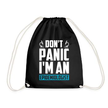 Epidemiology Scientist Epidemiologist Medicine - Drawstring Bag - black - Front