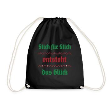 Point par point, le bonheur surgit - Sac de sport léger - noir - Devant