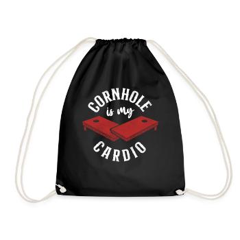 Joueur de sac de haricots de l’équipe Cornhole - Sac de sport léger - noir - Devant