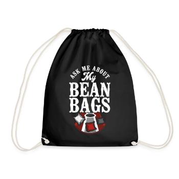 Joueur de sac de haricots de l’équipe Cornhole - Sac de sport léger - noir - Devant