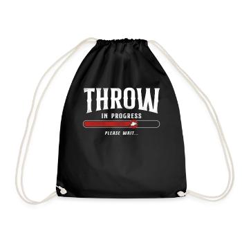 Cornhole Team Bean Bag Player - Turnbeutel - Schwarz - Vorne