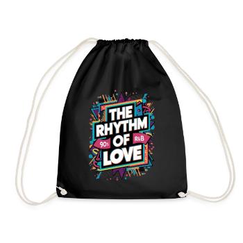 Le rythme de l’amour R&B des années 90 - Sac de sport léger - noir - Devant