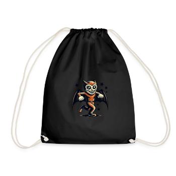 Funny Halloween Party Spooky Haunting Season - Drawstring Bag - black - Front
