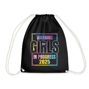 Avertissement Girls Trip In Progress 2025 - Sac de sport léger - noir - Devant