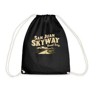 San Juan Skyway Road Trip Adventure - Drawstring Bag - black - Front