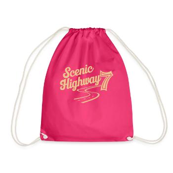 Aventure panoramique sur la route 7 - Sac de sport léger - fuchsia - Devant