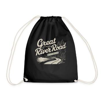 Great River Road Road Trip Landschaft - Turnbeutel - Schwarz - Vorne