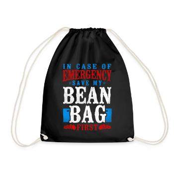 Cornhole Team Bean Bag Player - Turnbeutel - Schwarz - Vorne