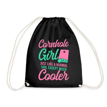 Joueur de sac de haricots de l’équipe Cornhole - Sac de sport léger - noir - Devant