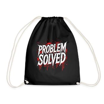 Problème Gelöst - Problème résolu - Sac de sport léger - noir - Devant