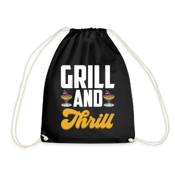 Grilling Barbecue Grill Party Grill Professional BBQ - Drawstring Bag - black - Front