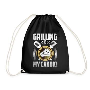 Grilling Barbecue Grill Party Grill Professional BBQ - Drawstring Bag - black - Front