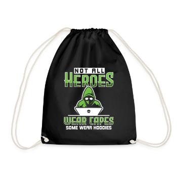 Tous les héros ne portent pas de capes - Ethical Hacker - Sac de sport léger - noir - Devant