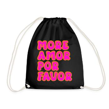 Plus Amor por Favor Stylish Trending Love - Sac de sport léger - noir - Devant
