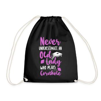 Joueur de sac de haricots de l’équipe Cornhole - Sac de sport léger - noir - Devant