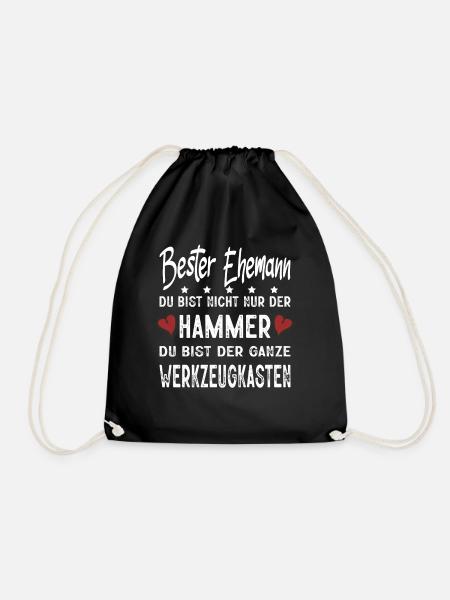 Bester Ehemann Du Bist Nicht Nur Der Hammer - Turnbeutel - Schwarz