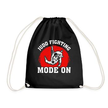 Judo fighting Mode On - Funny Judo Fighter Judoka - Drawstring Bag - black - Front