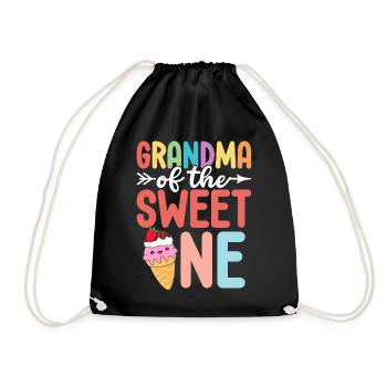 Grand-mère du doux Drôle Grandma Glace - Sac de sport léger - noir - Devant