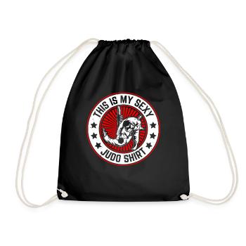 This is my sexy Judo shirt Judo Sexy Judo Fighter - Drawstring Bag - black - Front