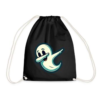 Funny Halloween Party Spooky Haunting - Drawstring Bag - black - Front