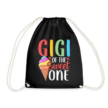 Gigi De La Douce Douce Drôle Glace Mamie - Sac de sport léger - noir - Devant