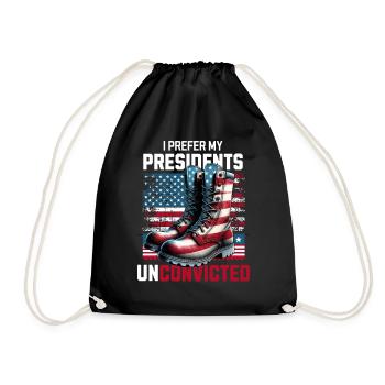 Je préfère que mes présidents votent drôle et non condamné - Sac de sport léger - noir - Devant