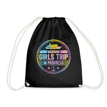 Attention Girls Trip en cours - Sac de sport léger - noir - Devant