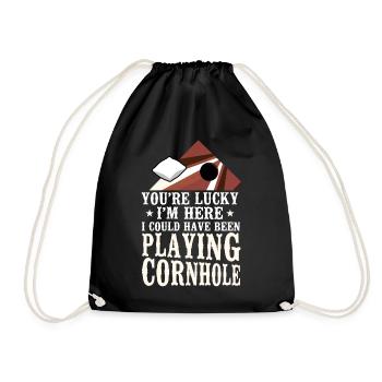 Joueur de sac de haricots de l’équipe Cornhole - Sac de sport léger - noir - Devant
