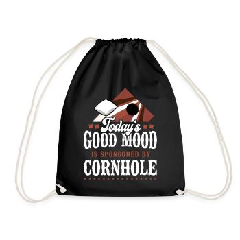 Joueur de sac de haricots de l’équipe Cornhole - Sac de sport léger - noir - Devant