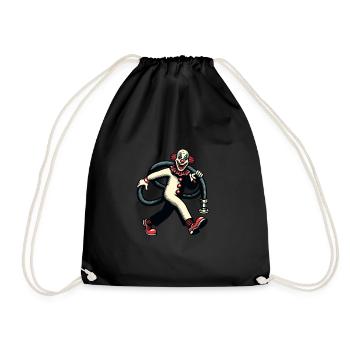 Halloween Costume Decoration Spooky Party Design - Drawstring Bag - black - Front