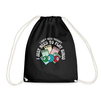 I Just Need To Play Bingo Daubers Professional - Drawstring Bag - black - Front