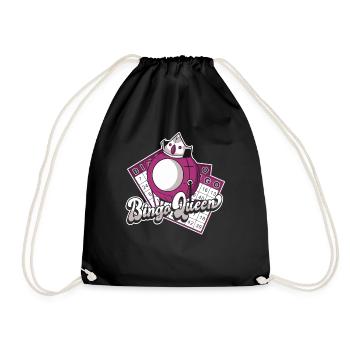 Bingo Queen Professional Caller Daubers Bingo - Drawstring Bag - black - Front