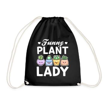 Jardinier Plante Amoureux Jardinier Fille - Drôle de Plante - Sac de sport léger - noir - Devant