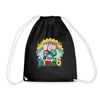 B Is For Bingo Daubers Professional Caller Bingo - Drawstring Bag - black - Front