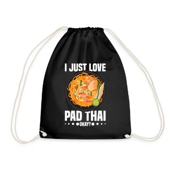 Pad Thai Thai Food Thai Cuisine Thailand - Drawstring Bag - black - Front