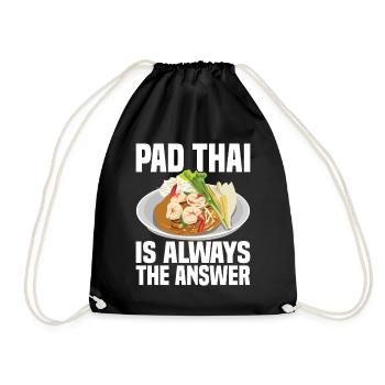 Pad Thai Thai Food Thai Cuisine Thailand - Drawstring Bag - black - Front