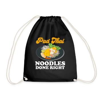 Pad Thai Thai Food Thai Cuisine Thailand - Drawstring Bag - black - Front