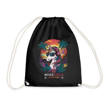 Design Chillout Vibes : décontracté et élégant - Sac de sport léger - noir - Devant