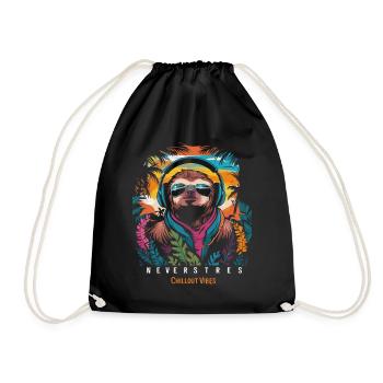 Design Chillout Vibes : décontracté et élégant - Sac de sport léger - noir - Devant