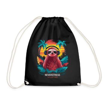 Design Chillout Vibes : décontracté et élégant - Sac de sport léger - noir - Devant